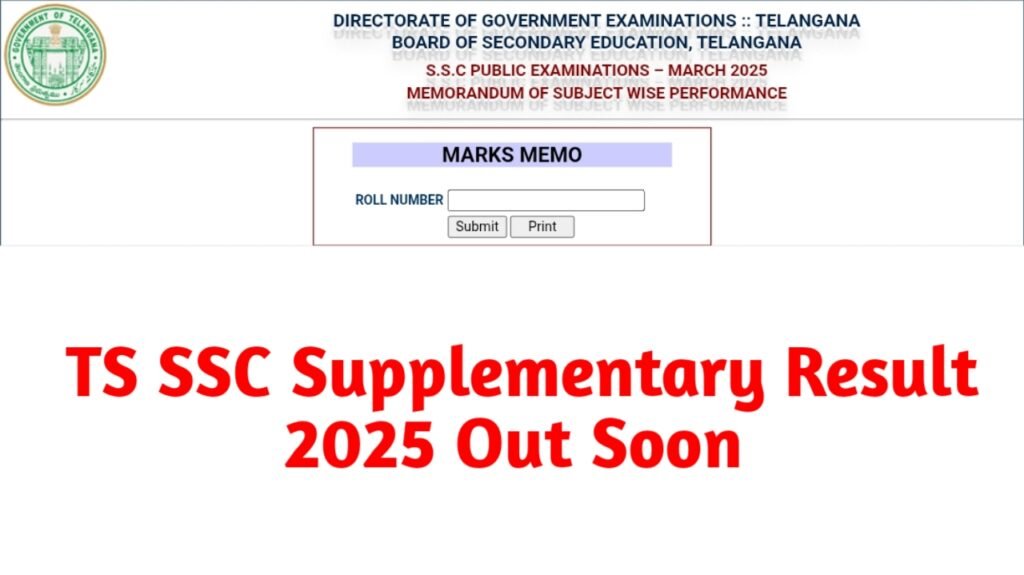 TS SSC Supplementary Result 2025